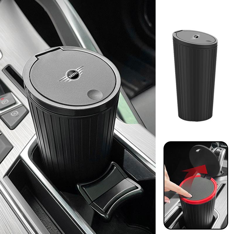 Car Mini Trash Can Trash Bin Leak-proof Odor Blocking For BMW Mini Cooper R50 R53 R55 R56 R60 R61 F54 F55 F56 F60 Auto Accessory npmk56