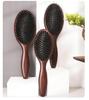 Beech Wood Air Cushion Comb with Pig Bristle for Hair Styling and Scalp Massage