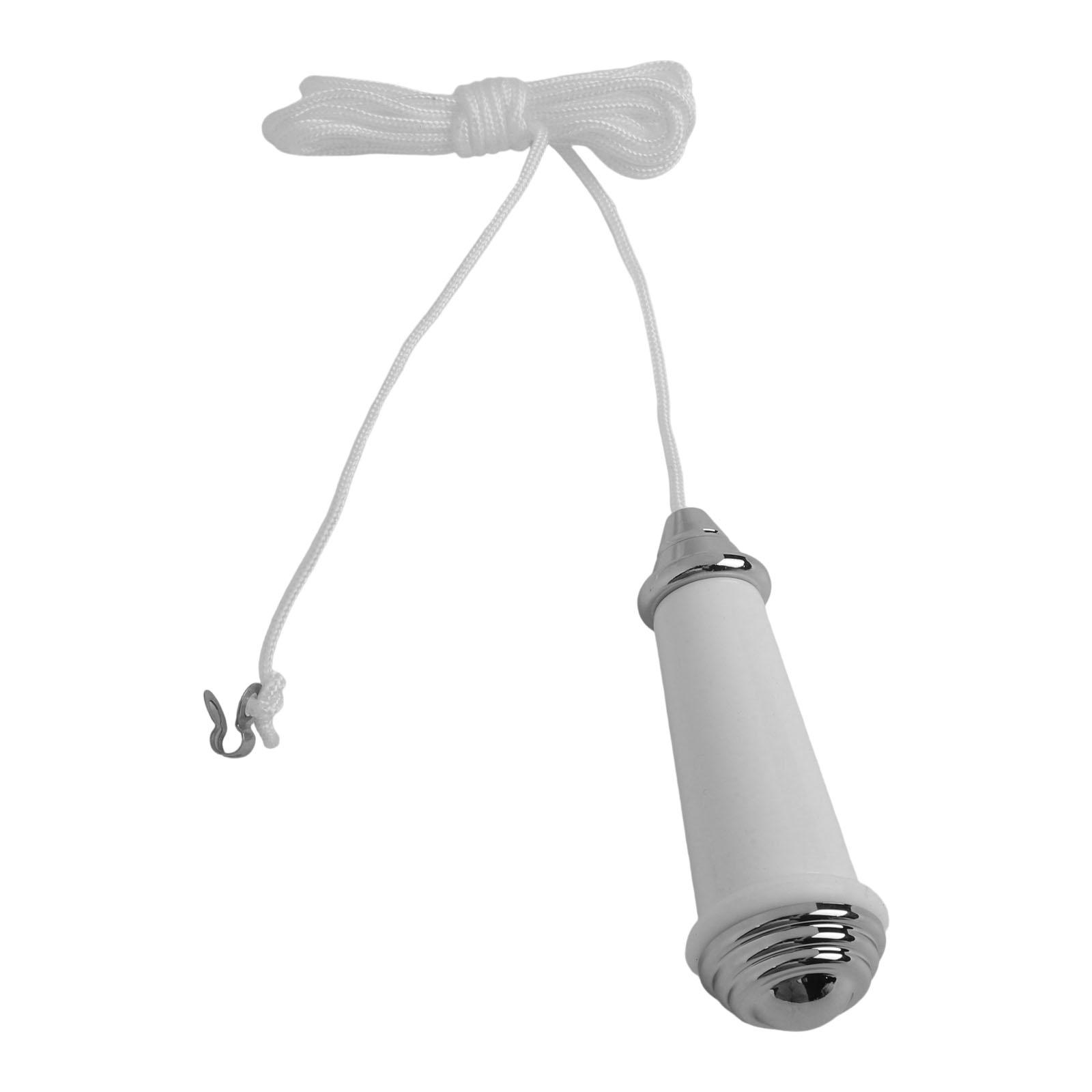 

Aluminum Alloy Handle Bathroom Light Pull Comfort Grip Design Complete Set Easy Installation Noise Reduction Stable Operation білий