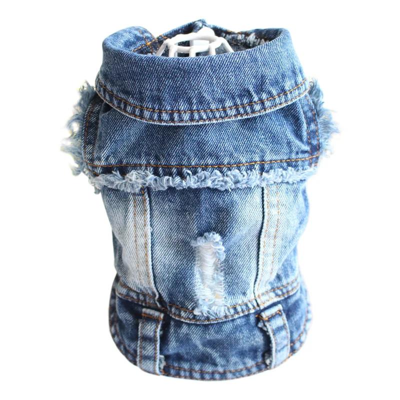 Wear-resistant Denim Chihuahua Dog Clothes Summer Puppy Sleeveless Shirt for Small Medium Dogs Yorkshire Outfit Multiple Options