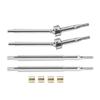 Steel TRX4M Driveshaft 5mm Extended Thread +2mm Axle Shafts Set for 1/18 RC Crawler TRX4-M Bronco Defender Upgrade