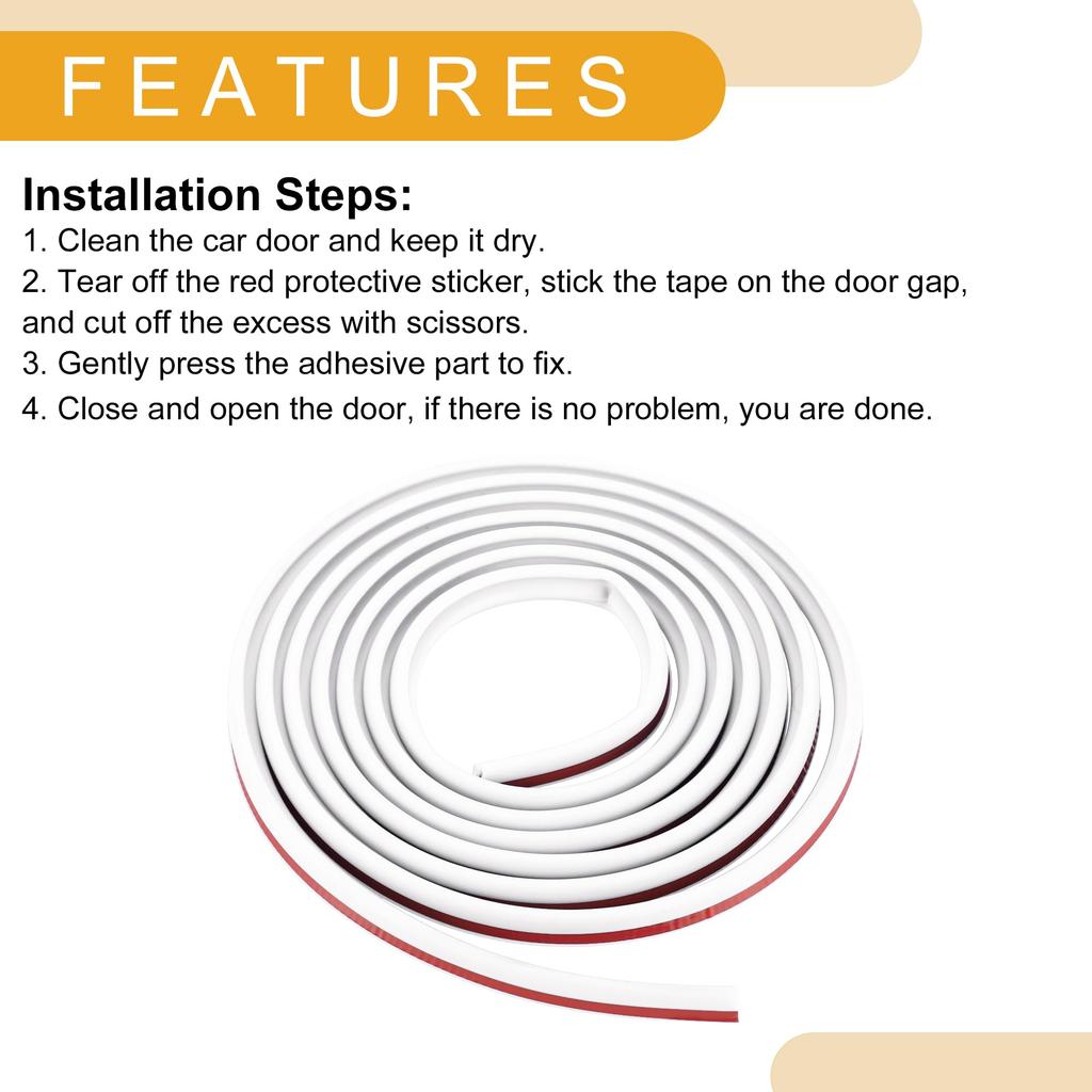 Partuto Car Mall Door Guard Door Edge Protector Door Edge Guard Anti-Scratch B Type