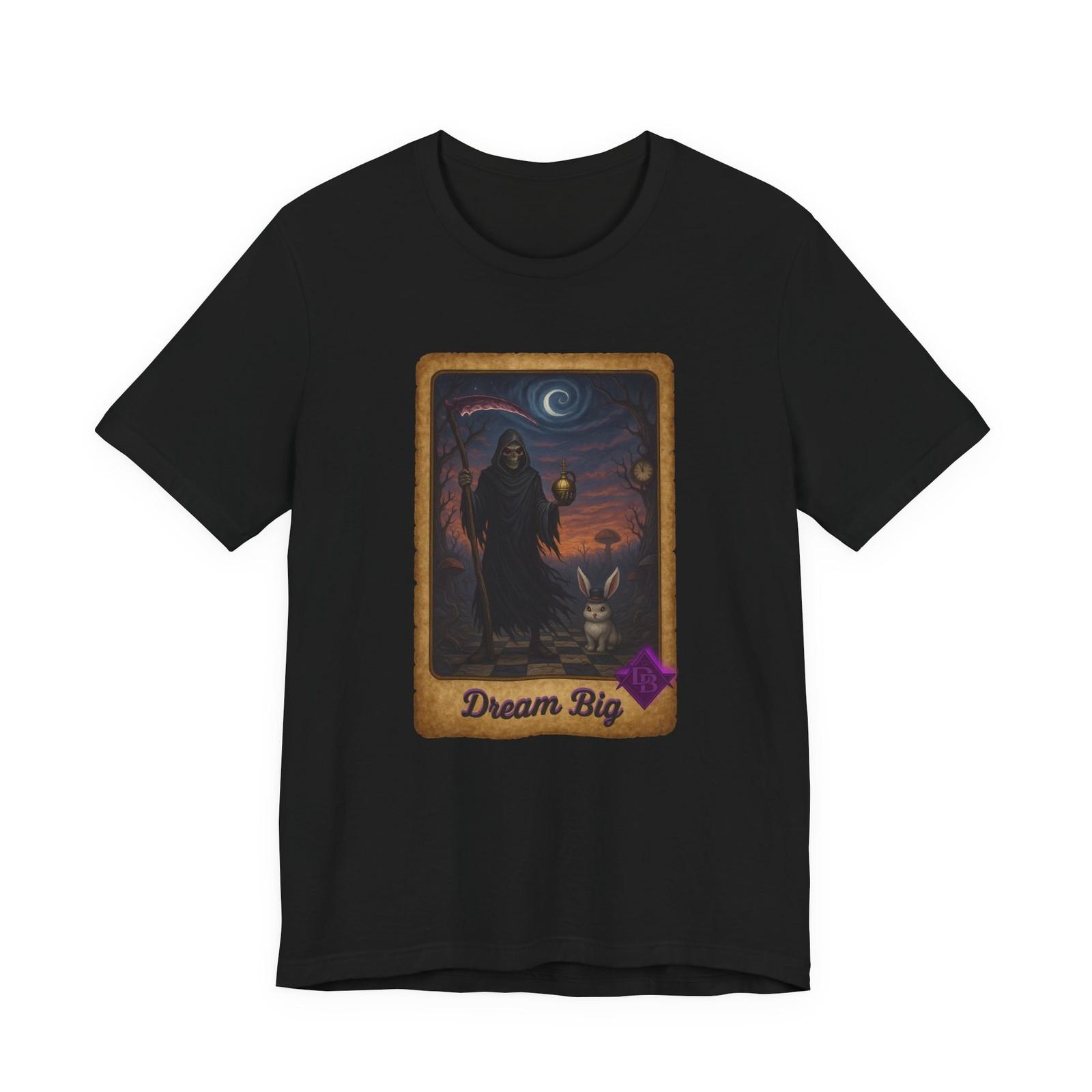 Grim Reaper T-Shirt with Rabbit Holy Grenade, Dark Fantasy Unisex Art Dream Big S разноцветный