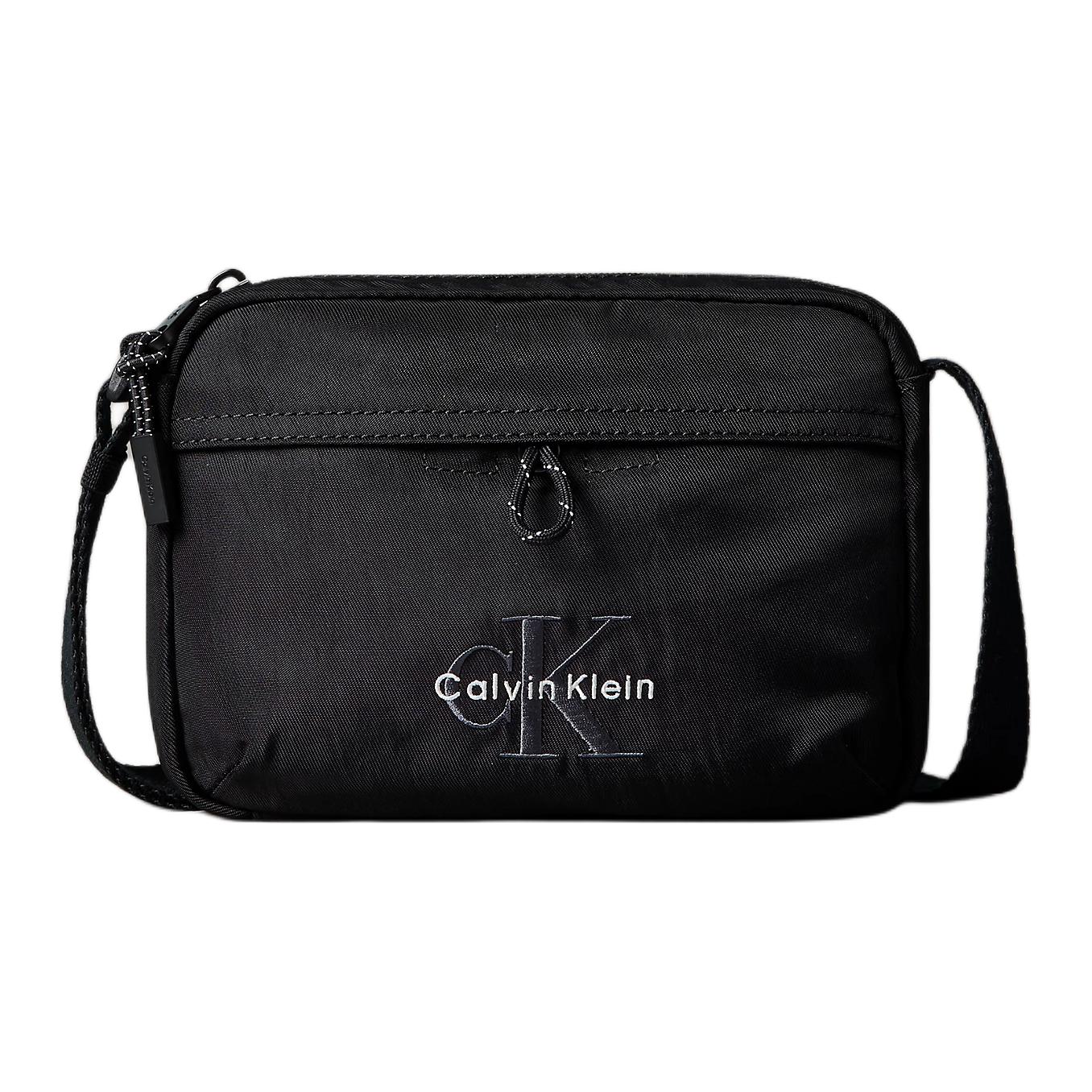 

Calvin Klein Logo Nylon Camera Crossbody Shoulder Bag Men bags Black LV04D3117GUB1 Basic Set (Bag)