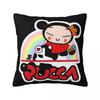 Funny Pucca Garu Anime Square Pillowcase Cushion Cover Pillow Case Throw Pillow Cover for Home Sofa Living Room
