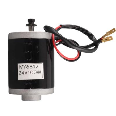 MY6812 24V 100W High Speed Small Brush Motor with Belt Pulley Electric Scooter E Bike Accessory