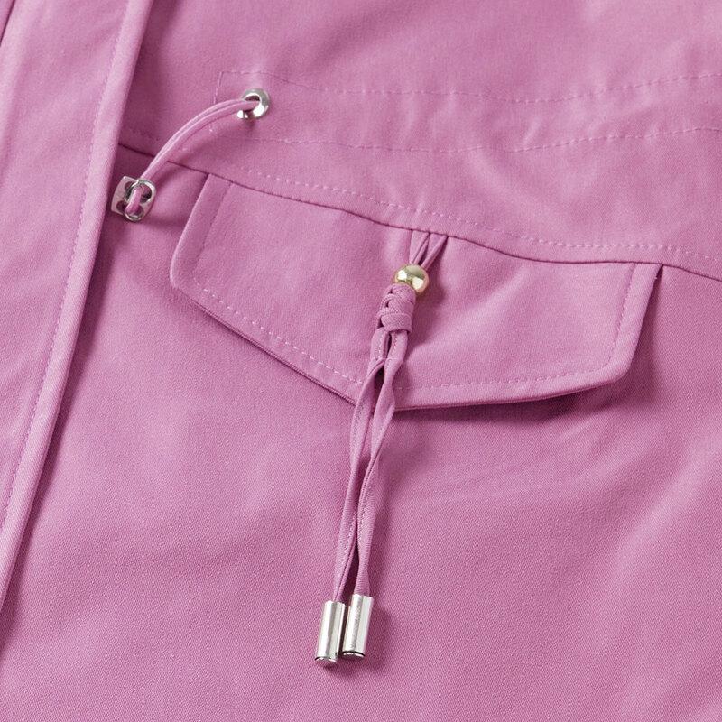 Stylish Spring Autumn Trench Coat for Middle-Aged Women