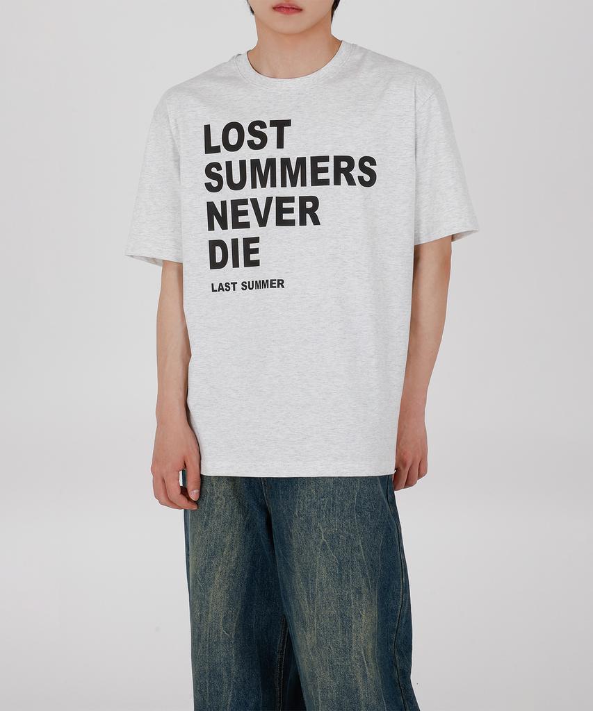Opeumeideu Lost Summer Printed Oversized Short Sleeve Tee