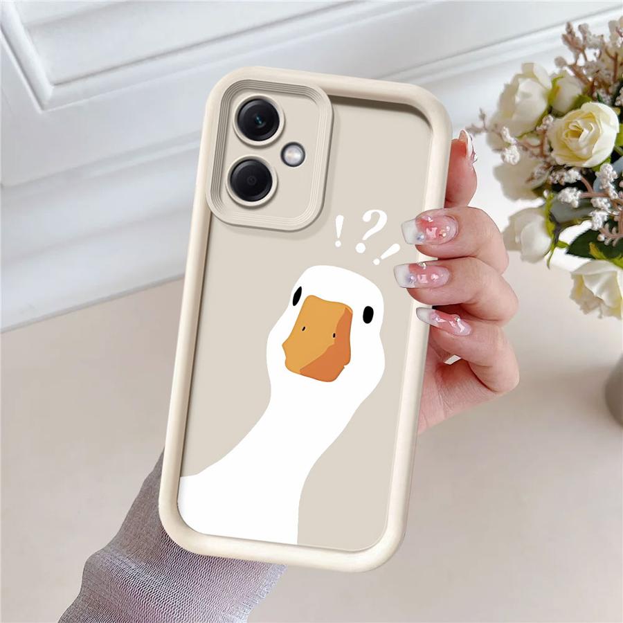 Cute Cartoon Duck Soft Shell Case for Xiaomi Redmi Note 13 12S 10S 12 14 Pro Plus 11Pro 11S 10 11 13Pro+ 14Pro+ 12Pro+