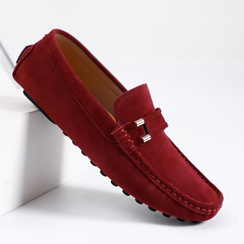 Leichte Herren-Loafer, lässige Lederschuhe zum Reinschlüpfen, klassische, bequeme Herren-Fahrschuhe, Mokassins
