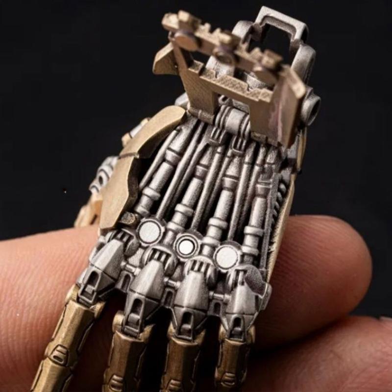 Detailed Bionic Hand Pendant Necklace Sturdy Copper Day to Night Versatile Jewelry Pieces