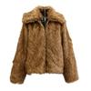 New women's autumn and winter fur coat imitation raccoon fur coat short fox hair loose wool casual jacket