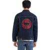 Levis Year Of The Dragon Limited Edition Solid Color Spliced Lapel Single-Breasted Long Sleeve Denim Jacket Men Jacket Blue A5782-0016