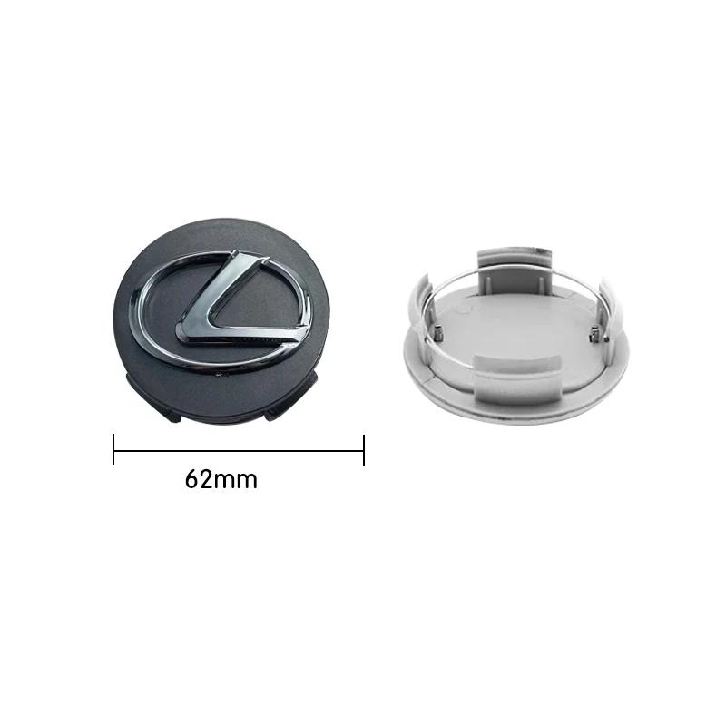 4 szt. 62 mm Nakładka na środek piasty koła samochodowego Emblemat Naklejka na koło Do Lexus CT ES GS NX IS250 CT200h IS300h ES300h Akcesoria samochodowe