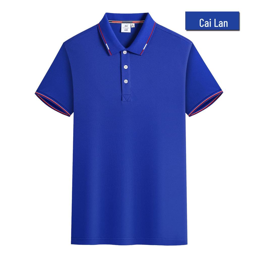Custom Corporate Logo Polo Shirt - Short Sleeve Workwear for Summer Advertising & Team Outfits