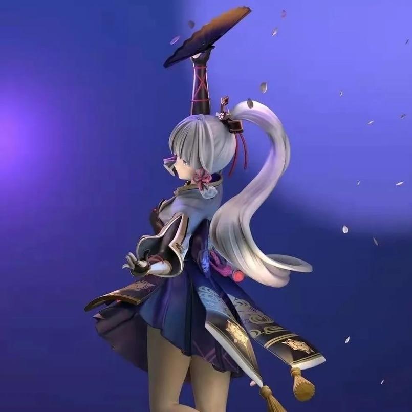 22cm Genshin Impact Klee Hibana Knight Anime Figure Kamisato Ayaka Pvc Action Figure Collection Model Doll Child Kid Gifts