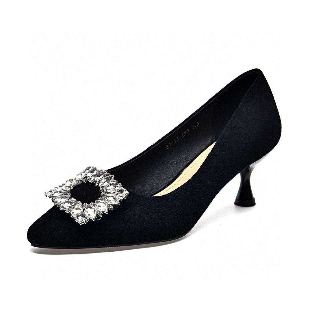 

Туфли на высоком каблуке, модная обувь 40 чёрный