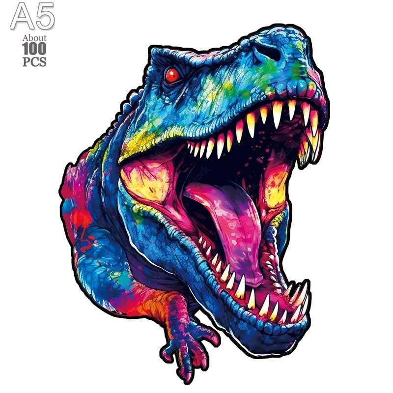 Dinosaur Wooden Jigsaw Puzzles Art Unique Butterfly Animal Shaped Puzzle Diy Leisure Game For Adults Kids Family Home Decor