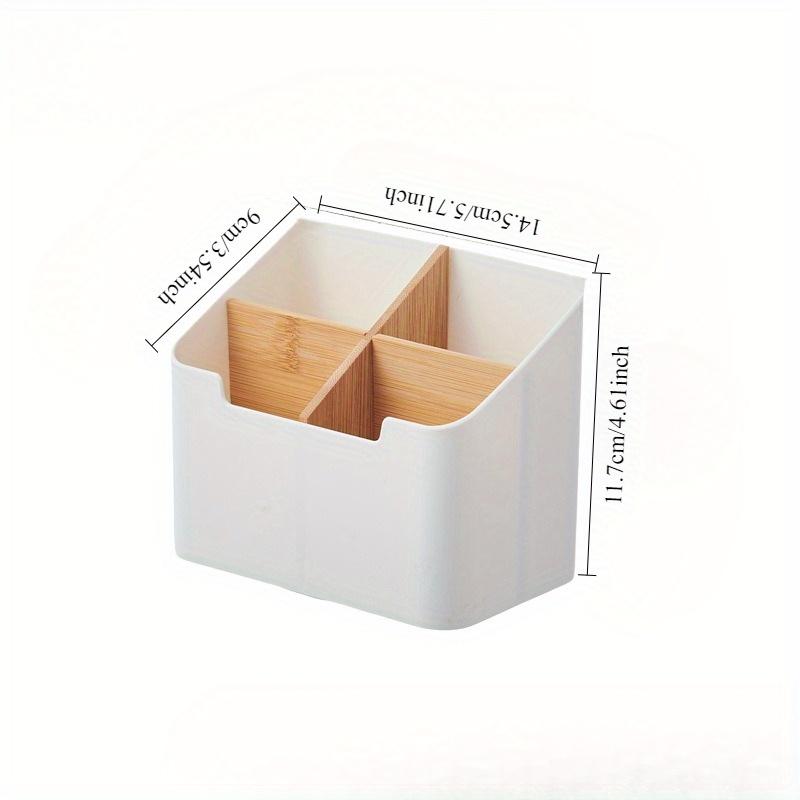 Creative multifunctional desktop storage box with bamboo and wood compartments 1730₽
