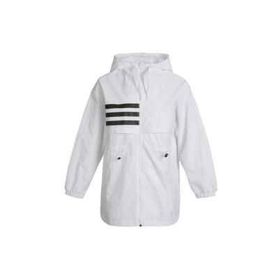 Neo Womens Windbreaker Jacket With Print And Stripes Women Jacket White GP5465