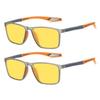 2PCS Night Posensitive Color Changing Sports Glasses for Men Fashionable and Trendy UV Resistant Glasses