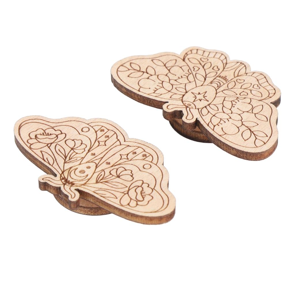Needle Minder Magnetic Storage Carved Beech Sheet for Cross Stitch Embroidery Handmade Products 3mm