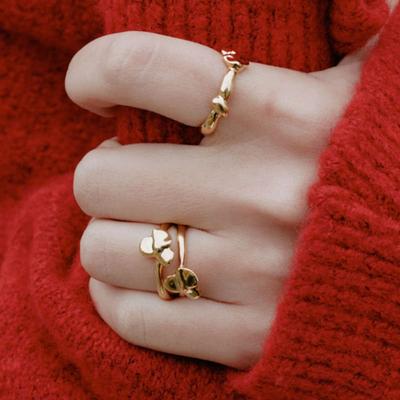 Winter Bud Ring [silver/gold]