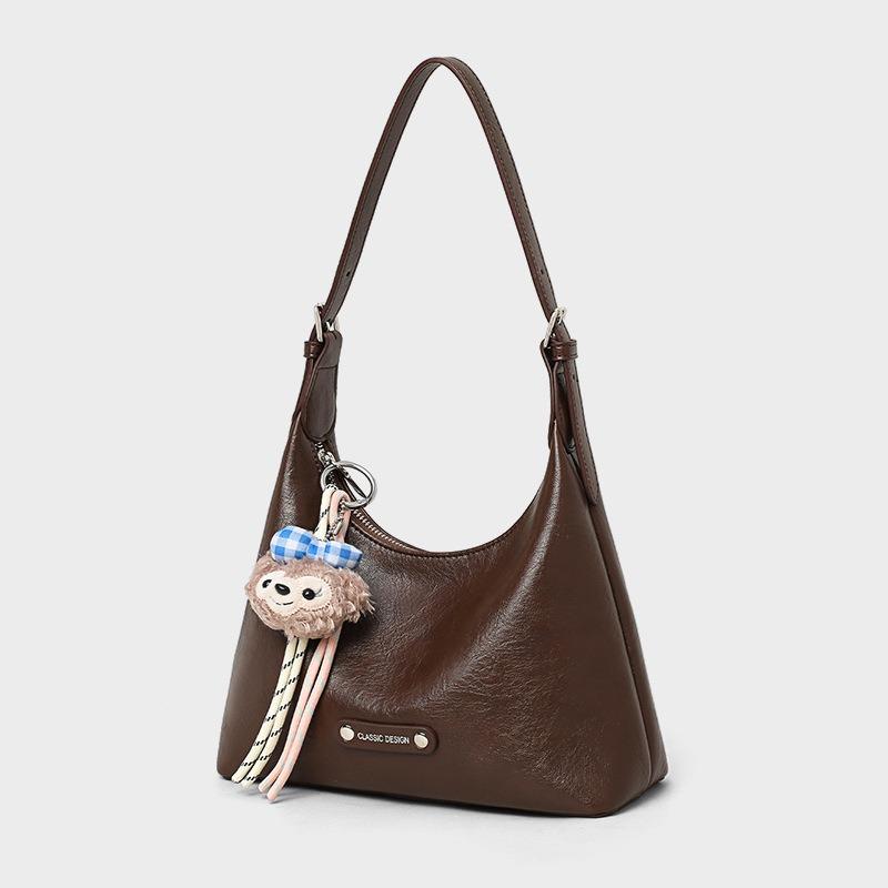 Autumn and Winter New Bag Women's Soft Leather Large-capacity Commuting Armpit Bag Versatile Affordable High-end Girl Gift