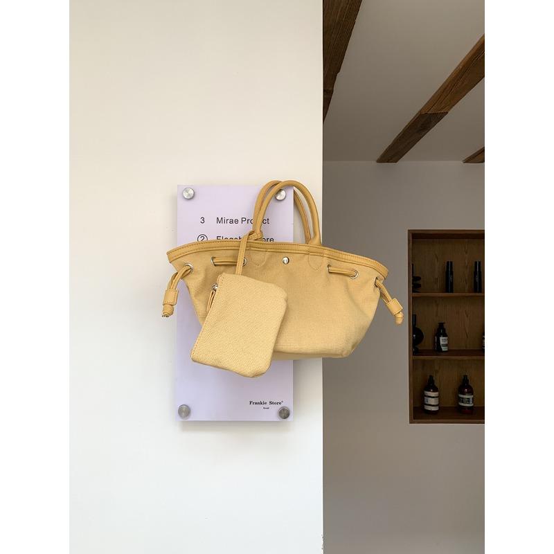 

Wind tote bag large capacity pleated mother and child handbag wings new canvas bag bag women абрикосовый