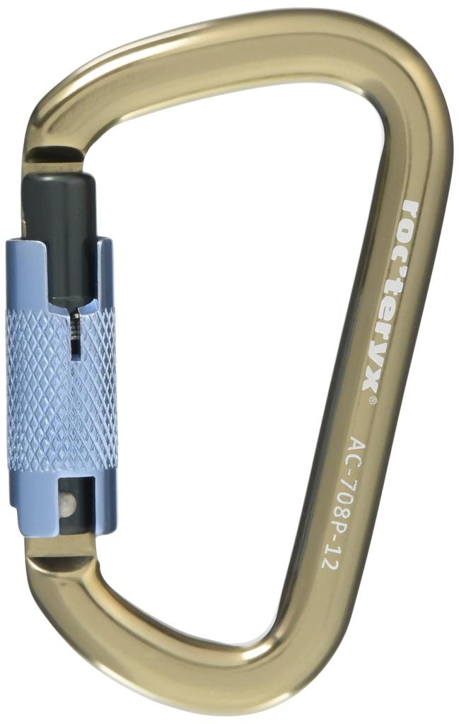 Climbing Jura Thirty Triple RTAC708P Roc'teryx Carabiner, Duralumin, 30kN, Lock, Amber,