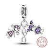 Charm New Authentic Copper Charm Bead Charms Bead Charms Sweet Love Heart Pendant Compatible With Bracelets Charm Valentines Day Jewellery Gift