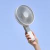 2025 New Arrival Custom LOGO USB Rechargeable Table Fan Portable Handheld Fan Three Foldable Plastic Box for Outdoor Use