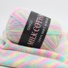 Colorful Gradient Milk Cotton Yarn for Baby & Doll Hand Knitting (3-ply)