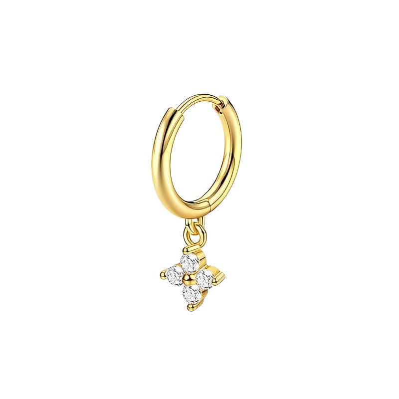 Bobisty 1pz Orecchini in Acciaio Inossidabile Chirurgico per Donna Delicato Stud Piatto Orecchino Cerchio Cartilagine per Orecchie Sensibili