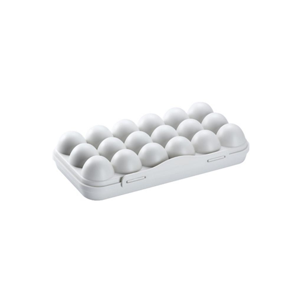 Useful Well Protect No Burrs PP Temperature Resistant Egg Storage Box for Home Egg Box