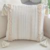 Couch Sofa Tufted Bohemian Tassel Woven Pillowcase Pillow Shell Throw Pillow Cushion Cover