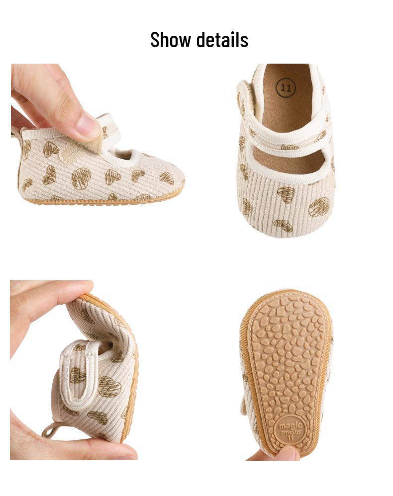 Jia Hong Baby Girl Princess Soft Sole Shoes for 0-1 Year Olds