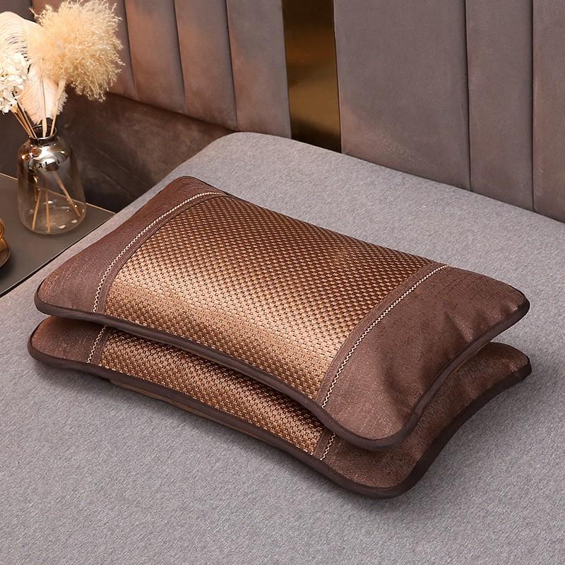 Cooling Buckwheat Pillow Adults Students Sleep Comfort Breathable Rectangle Bed