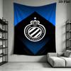 Club Brugge K V Wall Tapestry Aesthetic Wall Hanging Printed Fabric Blanket Decorative Tapestries for Bedroom Living Room Home Decor