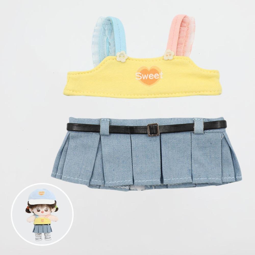 Colorful Hat 20cm Cotton Doll's Clothes Cotton Doll Lolita Outfit Dress  Cotton Doll Accessories