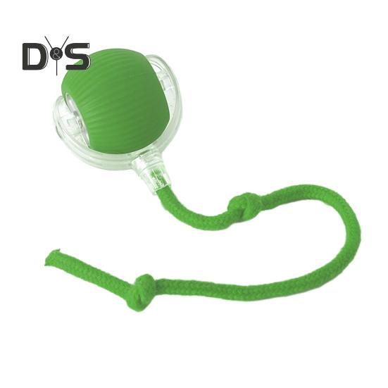 

Интерактивная игрушка для кошек, катящийся мяч, устойчивый к жеванию, самодвижущийся силиконовый мяч, активирующий движение, быстро катящаяся игрушка для домашних животных для собак и кошек A зелёный