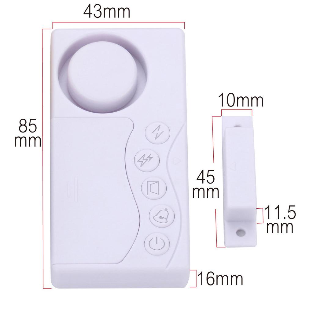 2-Pack Magnetic Door & Window Alarm: Anti-Theft & Open Door Reminder
