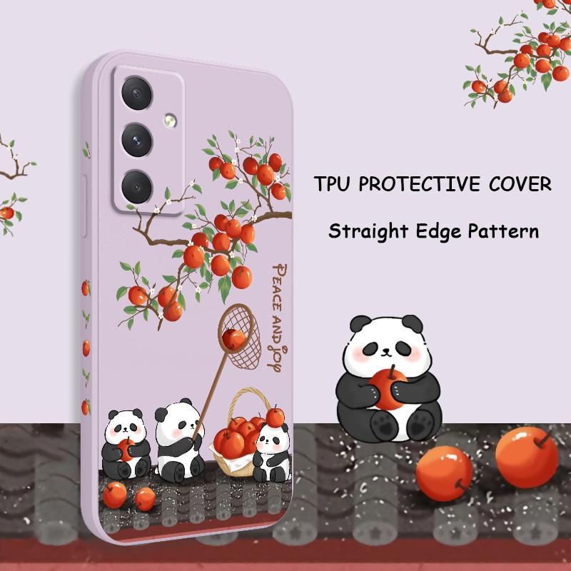 Joyful Panda Phone Case For Samsung Galaxy A56 A36 A26 A16 A06 A17 A07 A55 A35 A25 A15 A05 A54 A34 A24 A14 A04 4G 5G Cover