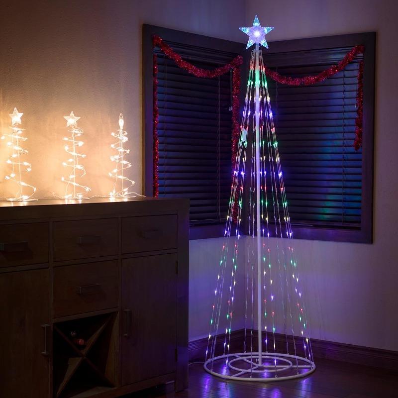 Controlchristmas Light NEW LED Christmas Tree Indoor Outdoor Decoration Metal Ring Led String Light Decorative Light