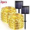 42M400Leds Solar LED Licht Außen Lichterkette Garten Solar Lichterkette Wasserdicht Weihnachts Gartendekoration Außen