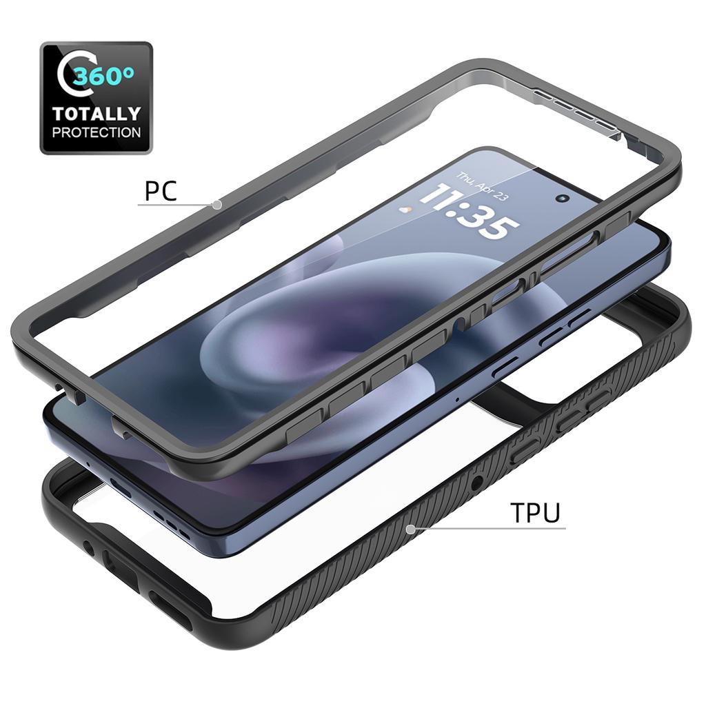 for Moto G86 5G Shockproof Clear Case Built in Screen Protector Full Body Rugged Defender Cover for Motorola G86, G56 5G Cases