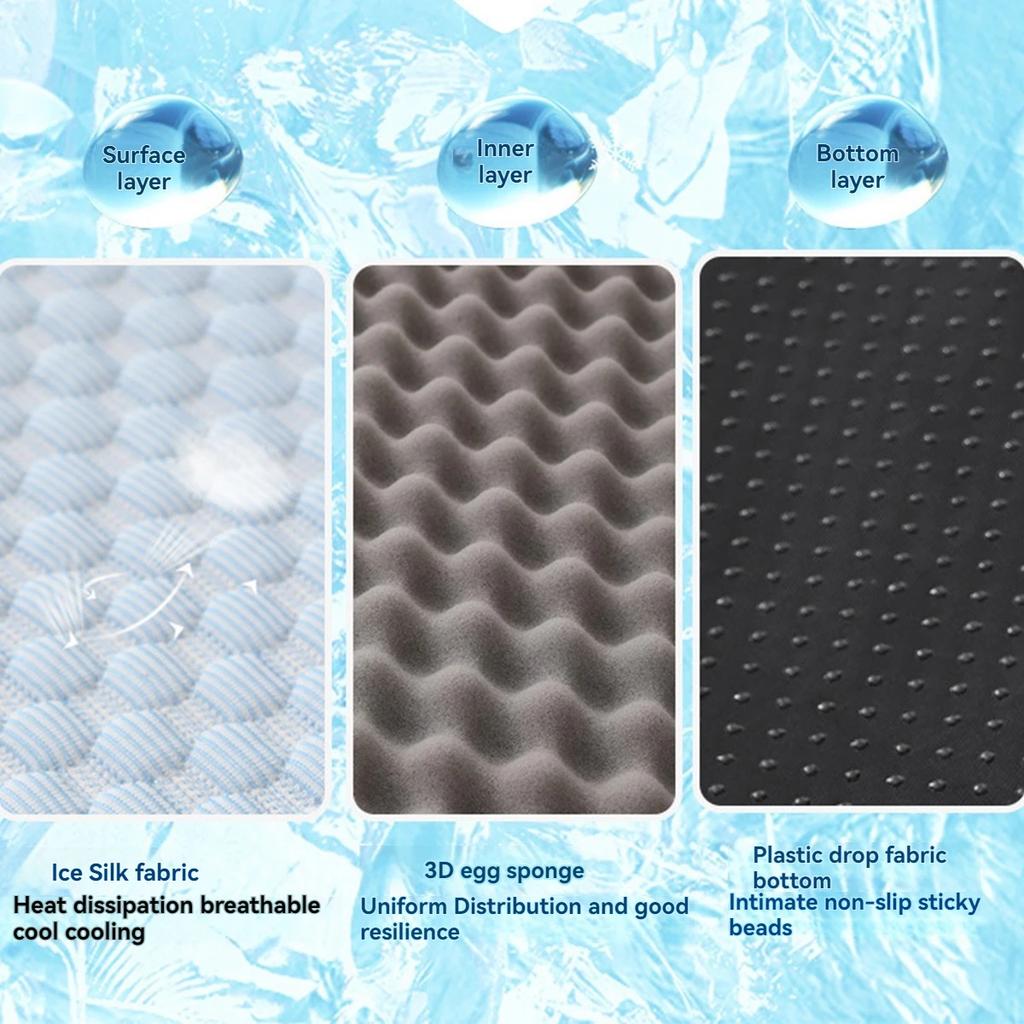 Summer Pet Cooling Mat Dog Bed Washable Dog Bed Mat Breathable Cool Sleeping Pad Kittens Puppy Removable Cat Bed Dog Accessories