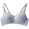 Contrasting colors Less stripes Student no steel ring Cotton bra Breathable thin cup Bra Breathable and comfortable