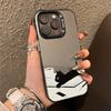 Cute Cartoon Kitty Matte Phone Case For iPhone 17 16 15 14 13 12 11 Pro Max XS XR 12 Plus 16E 17E Shockproof Laser Hard PC Funda