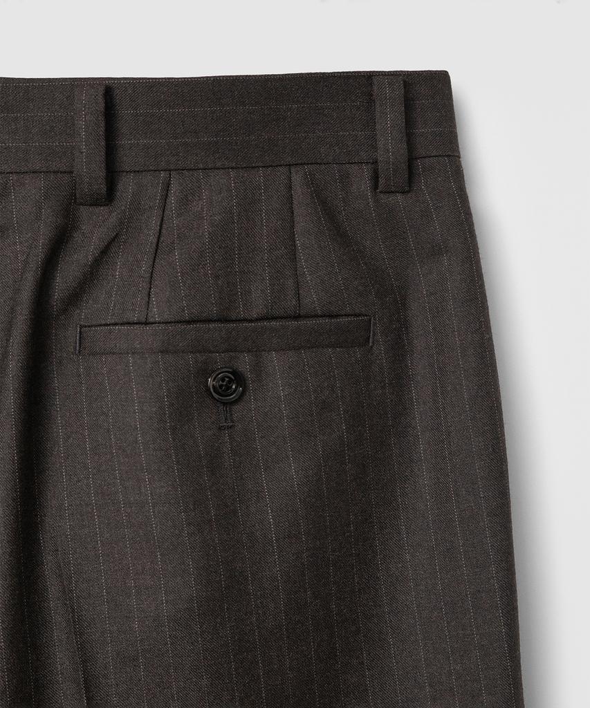 Bellie B D 52 Straight Fit Pants - Charcoal Stripe